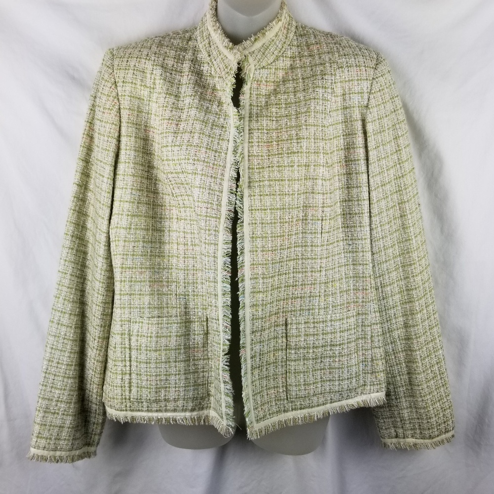 Drapers & Damons 12 Lined Fringe Jacket Blazer